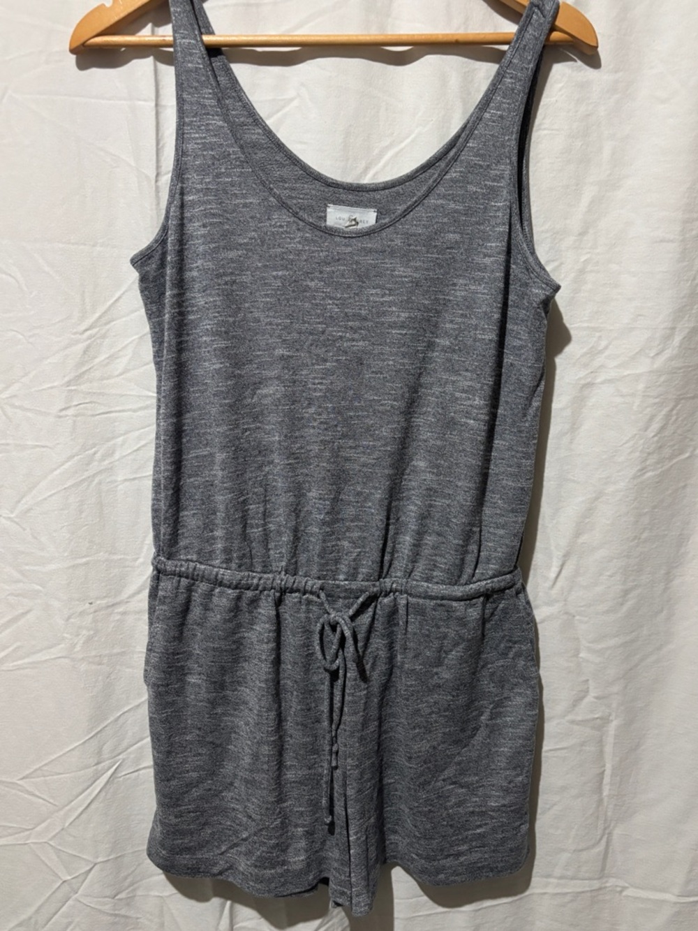 Lou & Grey Sleeveless jumpsuit shorts with waist tie one piece